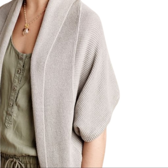 Sunday in Brooklyn Temesa Cropped Gray Cardigan from Anthropologie - Picture 5 of 6